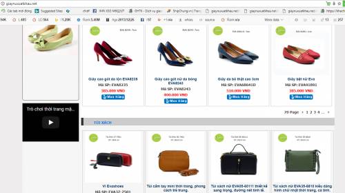 Thiết kế website bán giày dép vnxk chuyên nghiệp