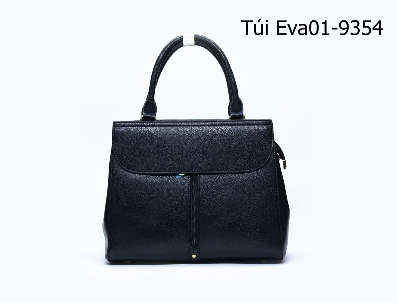 Túi xách nữ Eva01-9354 thiết kế dáng to phối khóa đứng độc đáo, sành điệu, màu đen quý phái