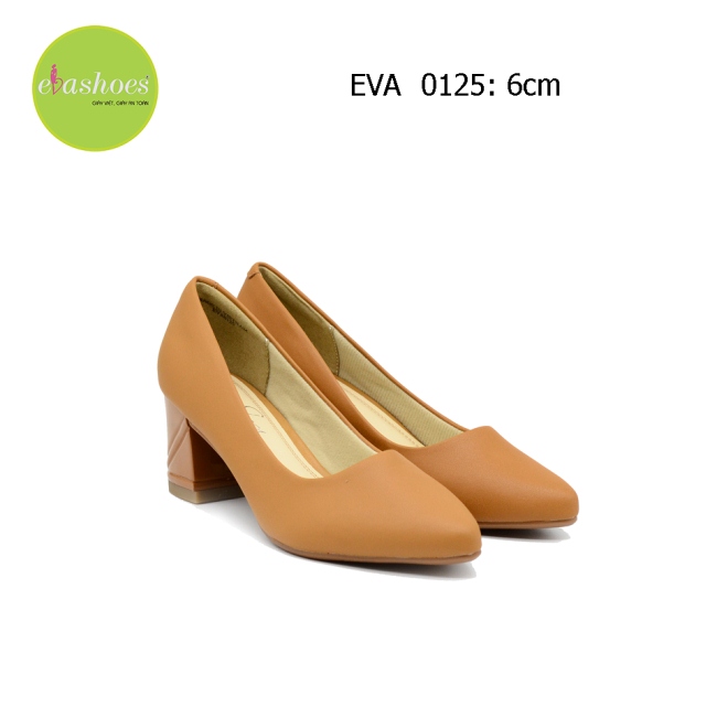 Giày đế vuông EVA0125 kiểu dáng đơn giản, trang nhã cao 5cm